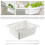Telescopic Sink Drain Basket with Rod, White PP 5