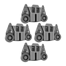 Ensemble de roulettes pour panier de lave-vaisselle en ABS (4 pièces)
