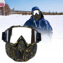 Spéaclaí Sciála Retro Snow Ninja le Masc Aghaidhe