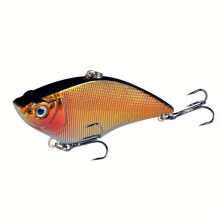2PC Premium VIB Hard Bait Fishing Lure - 7cm/2.76in, 16g Sinking Crankbait with Rattle for Bass & Pike - Durable ABS Material