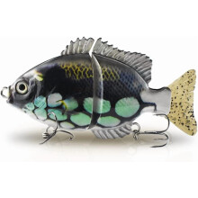 Fishing Lures, gill Swimbait - Slow-Sink Glide Bait for Largemouth Bass & Crappie, Lifelike Multi-Joint Lure with Corrosion-Resistant Hooks