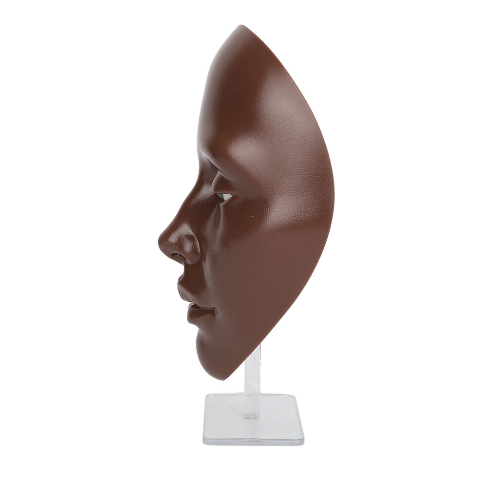 Black 5D Silicone Mannequin For Makeup Practice And Cosmetology