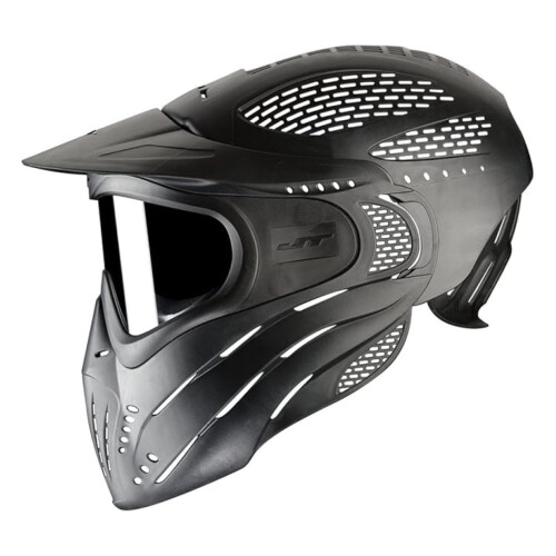 Paintball Goggle Black Single Lens Headshield