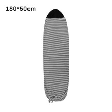 Surfbrädeöverdrag Snowboardöverdrag Lättvikt Mjuk Elastisk Dragsko Skyddande Förvaringsväska Fodral Svart: 180x50cm