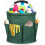 Cleaning Cart with Handle 17L Portable Organizer 1