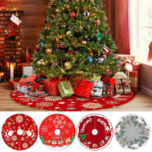Jupe de sapin de Noël multicolore en nylon et élasthanne 76 cm (30 pouces)