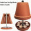 Rode terracotta binnenkachel decoratieve handwarmer 5