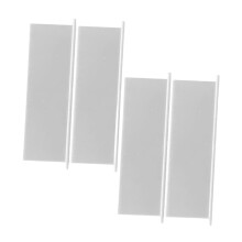 Set van 4 afdekkingen voor wasdrogerventilatiekleppen, PP, 10 cm, voor buiten