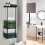Black Wall-Mounted Towel Rack for Bathroom 1