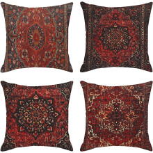 Leinen-Kissenbezüge, 4er-Set – 40 x 40 cm
