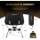 Ultralight Folding Camping Chair Black 1PC 1