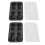 3D Cat Silicone Ice Cube Tray 2 Pack – 4-Cavity Grey 1