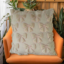 Clúdach Pillow Bowknot do Leaba Tolg Fómhar Geimhreadh