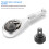 Flex-Head Stubby Ratchet Set (1/4", 3/8", 1/2") – 72-Tooth, Quick-Release, Reversible, Compact Mini Handle Wrench Tool Set 3