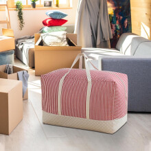 Boîte de rangement pliable en lin, tissu respirant et lavable, 1 pièce
