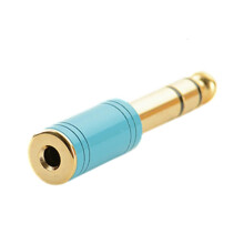 Audio/Video-adapter 3,5 mm til 6,35 mm 1 stk.