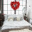 Heart-Shaped Valentine's Door Wreath with LED Lights 5