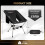 Ultralight Folding Camping Chair Black 1PC 2
