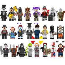 24pcs Halloween Jack Jason Attack Yellow Cloak Master Jimmu Renzi Toys Minifigures Toys