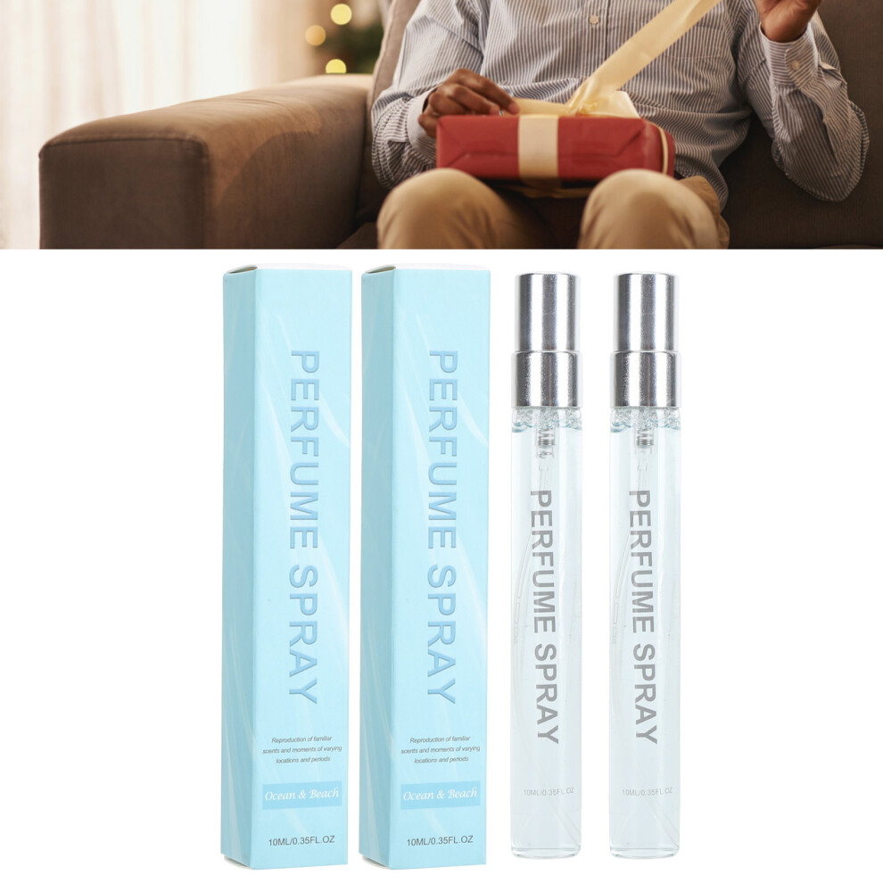 2Pcs 10ml Men Floral Perfume, Refreshing, Long Lasting Fragrance