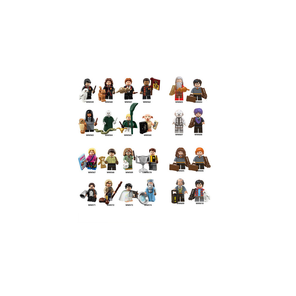Enekio 24Pcs Harry Potter Players Figures Building Blocks Kids Toys