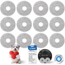 Paquete de 12 paños de fregona compatibles con Dreame L40 Ultra/Mova P10 Pro Ultra/L10s Ultra Gen 2/X40 Ultra/X50 Ultra/E30 Ultra/P50 Pro Ul