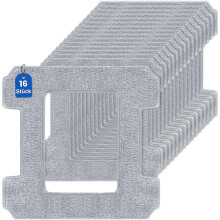 Pakke med 16 rengøringspuder kompatible med Ecovacs Winbot W2 Pro / W2 Pro Omni / W2 Omni / W2 / W1 Pro / W1 vinduesrengøringsrobot, vaskbar