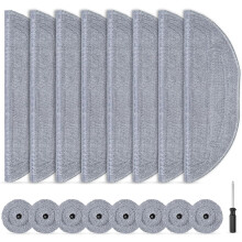 Pakke med 16 klude, der er kompatible med Roborock S8 Maxv Ultra robotstøvsuger, mikrofiber VibraRise 3.0 moppetilbehør, 8-moppe og 8-kantsm