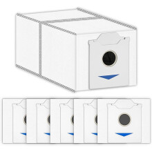 (6er-Pack) Ersatz-Staubbeutel für ECOVACS DEEBOT N30 Omni / N30 Pro Omni Saugroboter, mit Aktivkohlefilter