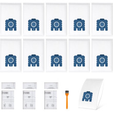 10er-Pack Staubsaugerbeutel 3D Efficiency, kompatibel mit Miele Pure GN Staubsauger Classic C1 Complete C2 Complete C3, S2 S5 S8 mit 3 Motor