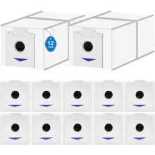 12 stofzuigerzakken compatibel met de Ecovacs Deebot N30 Pro Omni robotstofzuiger