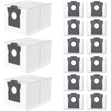 Verpakking met 15 stofzuigerzakken, compatibel met Dreame L10s Ultra Gen 2/Gen 3, L40s Pro Ultra, X50/X40 Ultra Complete/X30 Ultra, L10s Pro
