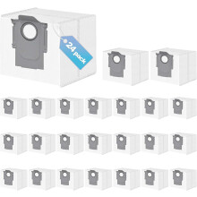 24 stuks Q10 Q7 Q5 stofzakken, compatibel met Roborock Q10 S5+, Q10 X5+, Q5 Max+, Q7 M5+, 3L stofzuigerzak, compatibel met Q5+, Q5 Pro+, Q7+
