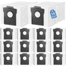 14 db porszívózsák, kompatibilis a Dreame L10s Ultra Gen 2/Gen 3/X50 Ultra Complete készülékekkel, kompatibilis a Dreame L40/L10/X