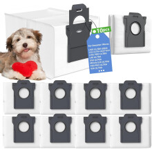 10er-Pack Staubsaugerbeutel, kompatibel mit Mova E30 Ultra/P50 Pro Ultra/V50 Ultra Staubsauger, Dreame L10s Serie, L20 Ultra/L40 Ultra/X