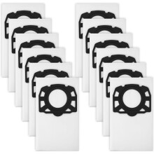 Paquete de 12 bolsas para aspiradora KFI 487 compatibles con Kärcher WD4 WD5 WD6 WD5 P WD6 P MV4 MV5 MV6, reemplaza 2.863-006.0, limpieza pa