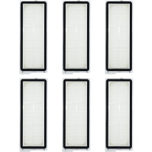 Paquete de 6 filtros compatibles con el robot aspirador Roborock Qrevo Series/Qrevo Curve/Qrevo Pro/Qrevo Plus/Qrevo MaxV/Qrevo Edge, lavabl