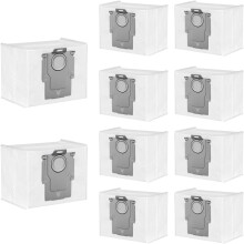 Pakke med 10 støvsugerposer, der er kompatible med Roborock Q10 S5+/Q7 L5+/Q5+/Q5 Pro+/Q5 Max+/S7 MaxV Ultra/S7 Pro Ultra/Q10 X5+/Q8 Max+/S8