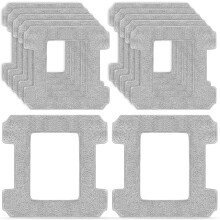Paquete de 12 almohadillas de limpieza de repuesto compatibles con robots de limpieza de ventanas Ecovacs Winbot W2 Omni / W2 / W1 Pro / W1,
