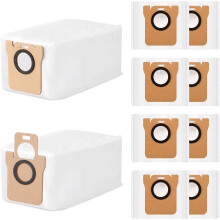Pakke med 10 støvsugerposer, der er kompatible med Dreame L10s Ultra / L10 Ultra / L20 Ultra og Xiaomi X10+ / X20+ / X20 Max robotstøvsugere