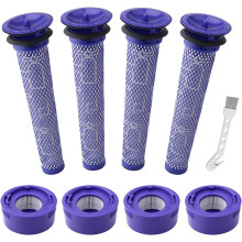 8er-Pack Staubsaugerfilter-Ersatzset, kompatibel mit Dyson V7, V8 Animal und V8 Absolute Staubsaugern, 4 Nachfilter, 4 Vorfilter, ersetzt Te