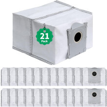 21 stk. udskiftningsstøvposer kompatible med ECOVACS DEEBOT X11 PRO Omni, X9 PRO Omni, T50 PRO, T50 MAX, X8 PRO Omni, T80 Omni - stor kapaci