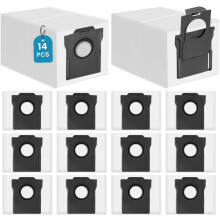 14er-Pack Staubsaugerbeutel, kompatibel mit Dreame L10s Ultra Gen 1/2/3, L10/L10s Pro/L20/L40/L50/X40/X50/Aqua10/Matrix10 Ultra, kompatibel