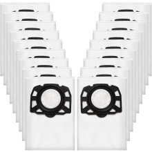 Packung mit 18 KFI 487 Staubsaugerbeuteln, kompatibel mit Kärcher WD4, WD5, WD6, WD5P, WD6P, MV4, MV5, MV6, Vliesfilterbeutel, Staubbeutel,