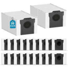 20er-Packung 3,2-Liter-Staubbeutel mit großer Kapazität und Kohlenstoffadsorption, kompatibel mit Dreame X50 Ultra/X40 Ultra/X30 Ultra/L50 U