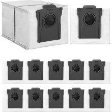 12er-Pack Staubsaugerbeutel, kompatibel mit Dreame L10s Ultra Gen 2/L10s Pro Ultra Heat/X30 Ultra/X40 Ultra Complete/X50 Ultra Complete/L40