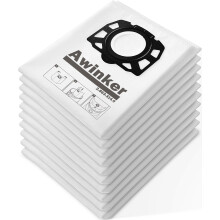 KFI 357 stofzuigerzakken, compatibel met Kärcher WD2 WD3 KWD1 KWD2 KWD3 WD3.200 - WD3.800 M/SE4001/SE4002 stofzuigers, vervangt 2.863-314.