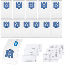12er-Pack Staubsaugerbeutel 3D Efficiency, kompatibel mit Miele GN Complete C3 Complete C2 Classic C1, S8340 und S8360 Serie Staubsaugern
