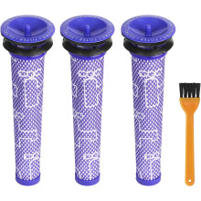 3-pak vaskbart tilbehør til formotorfilter, kompatibelt med Dyson V6 V7 V8 DC58 DC59 DC61 DC62 DC74 støvsugertilbehør med Cleani