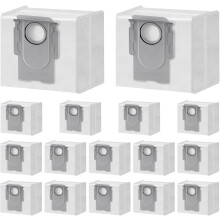16 pakker Q10 Q7 Q5 udskiftningspose kompatibel med Roborock Q10 S5+, Q7 M5+, Q5 Max+, 3,6L støvsugerpose kompatibel med Q10 X5+, Q5+, Q5 Pr